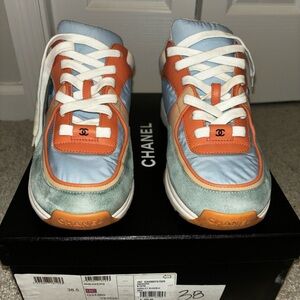 Gently Worn Chanel Sneakers. Multicolor